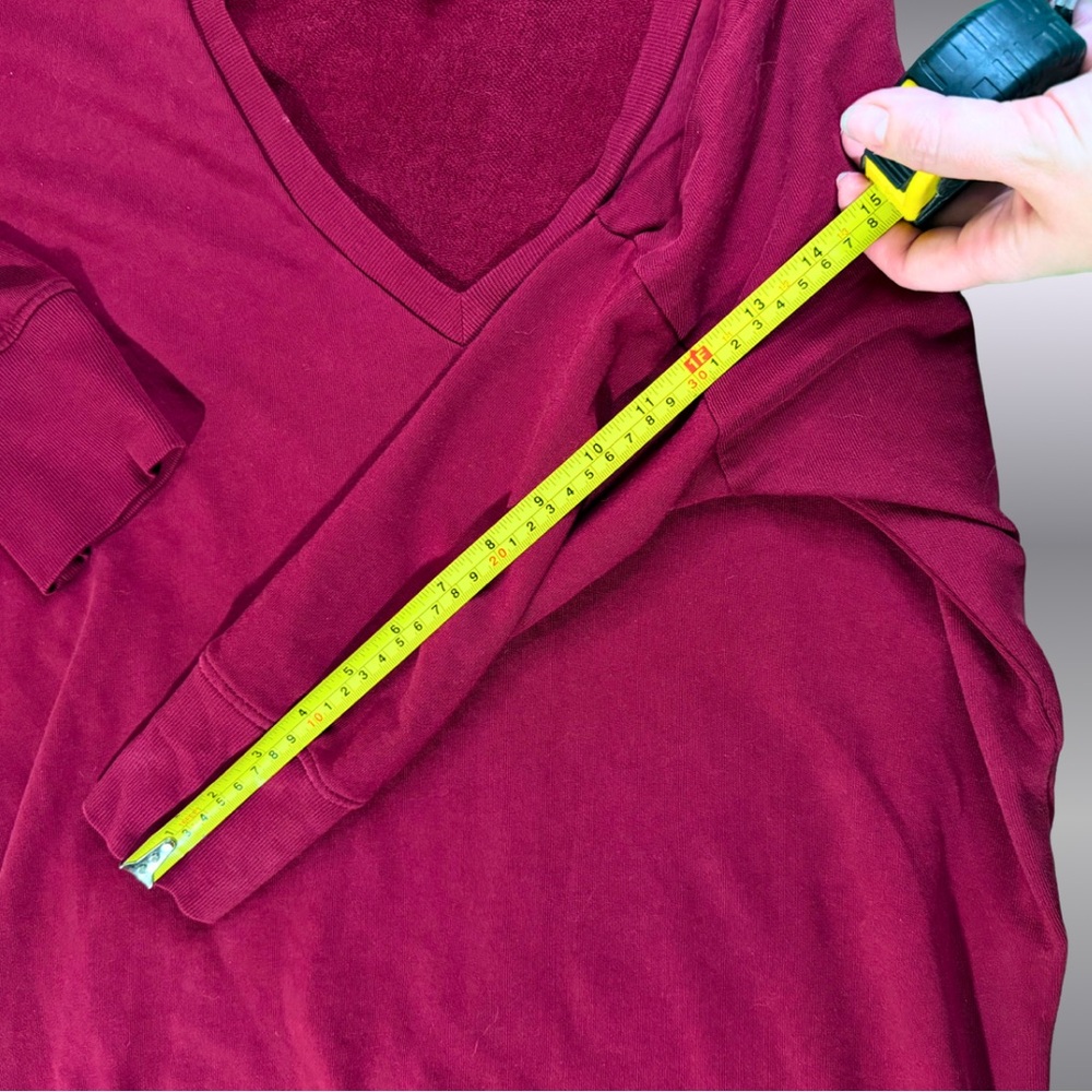 Express Deep Red Knit Top - Picture 7 of 9